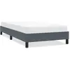 Image de vidaXL Cadre de lit sans matelas gris foncé 100x210 cm velours