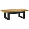 Image de vidaXL Table basse NOAIN pieds en forme de U 120x60x40 cm massif pin