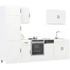 Image de vidaXL Ensemble d'armoires cuisine 7pcs Lucca blanc bois d'ingénierie