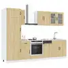 Image de vidaXL Ensemble d'armoires de cuisine 8 pcs Kalmar bois d'ingénierie