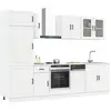 Image de vidaXL Ensemble de 8 meubles de cuisine "Lucca" en bois d'ingénierie blanc