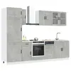 Image de vidaXL Ensemble d'armoires de cuisine 8 pcs Kalmar bois d'ingénierie