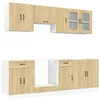 Image de vidaXL Ensemble d'armoires de cuisine 8 pcs Kalmar bois d'ingénierie, ensemble d'armoires, étagère de rangement, placard, armoire de cuisine