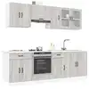Image de vidaXL Ensemble d'armoires de cuisine 8 pcs Kalmar bois d'ingénierie
