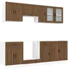 Image de vidaXL Ensemble d'armoires de cuisine 8 pcs Kalmar bois d'ingénierie, ensemble d'armoires, étagère de rangement, placard, armoire de cuisine