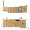 Image de vidaXL Ensemble d'armoires de cuisine 11 pcs Porto bois d'ingénierie
