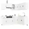 Image de vidaXL Ensemble d'armoires cuisine 11pcs Porto blanc bois d'ingénierie