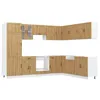 Image de vidaXL Ensemble d'armoires de cuisine 14 pcs Lucca bois d'ingénierie, ensemble d'armoires, étagère de rangement, placard, armoire de cuisine