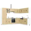 Image de vidaXL Ensemble d'armoires de cuisine 14 pcs Porto bois d'ingénierie