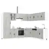 Image de vidaXL Ensemble d'armoires de cuisine 14 pcs Porto bois d'ingénierie
