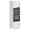 Image de vidaXL Armoires de four 2 pcs Porto blanc bois d'ingénierie