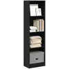 Image de vidaXL Bibliothèque noir 40x24x143 cm bois d'ingénierie