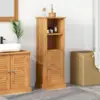 Image de vidaXL Armoire de salle de bain avec porte VIGO Marron et Marron Miel