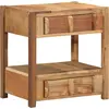 Image de vidaXL Table d'appoint Marron 43 x 32 x 46 cm Bois Recyclé Solide