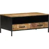 Image de vidaXL Table basse avec tiroir Marron 90 x 50 x 40 cm