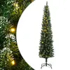 Image de vidaXL Sapin de Noël artificiel mince 150 LED 150 cm