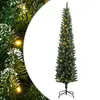 Image de vidaXL Sapin de Noël artificiel mince 300 LED 180 cm