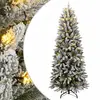 Image de vidaXL Sapin de Noël artificiel 300 LED et neige floquée 180 cm