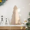 Image de vidaXL Arbre de Noël en bois pour décoration 69,5cm bois massif de pin