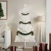 Image de vidaXL Arbre de Noël en bois pour décoration blanc 150 cm pin massif