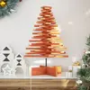 Image de vidaXL Arbre de Noël en bois pour décoration 80 cm bois de pin massif
