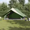 Image de vidaXL Tente familiale avec toit Vert et blanc 315 x 286 x 200 cm