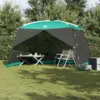 Image de vidaXL Tente moustiquaire avec toit Vert Mer 380 x 380 x 225 cm