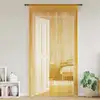 Image de vidaXL Rideaux à fils 2 pcs or 140x250 cm