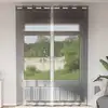 Image de vidaXL Rideaux en voile avec oeillets 2 pcs noir 140x300 cm