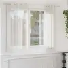 Image de vidaXL Rideaux en voile avec oeillets 2 pcs crème 140x175 cm