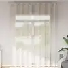 Image de vidaXL Rideaux en voile avec oeillets 2 pcs crème 140x300 cm