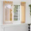 Image de vidaXL Rideaux en voile avec oeillets 2 pcs orange 140x140 cm