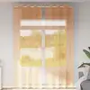 Image de vidaXL Rideaux en voile avec oeillets 2 pcs orange 140x260 cm