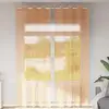 Image de vidaXL Rideaux en voile avec oeillets 2 pcs orange 140x300 cm