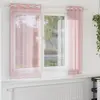 Image de vidaXL Rideaux en voile avec oeillets 2 pcs rose 140x175 cm
