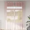 Image de vidaXL Rideaux en voile avec oeillets 2 pcs rose 140 x 300 cm