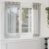 Image de vidaXL Rideaux en voile avec oeillets 2 pcs gris clair 140x140 cm