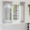 Image de vidaXL Rideaux en voile avec oeillets 2 pcs gris clair 140x175 cm