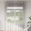 Image de vidaXL Rideaux en voile avec oeillets 2 pcs gris clair 140x260 cm
