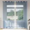 Image de vidaXL Rideaux en voile avec oeillets 2 pcs bleu royal
