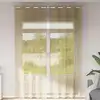 Image de vidaXL Rideaux en voile avec oeillets 2 pcs sable