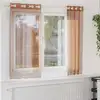 Image de vidaXL Rideaux en voile avec oeillets 2 pcs terre cuite