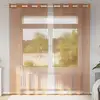 Image de vidaXL Rideaux en voile avec oeillets 2 pcs terre cuite