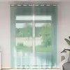 Image de vidaXL Rideaux en voile avec oeillets 2 pcs turquoise