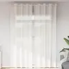 Image de vidaXL Rideaux en voile avec oeillets 2 pcs blanc
