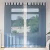 Image de vidaXL Rideaux en voile avec passe-tringles 2 pcs bleu royal