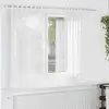 Image de vidaXL Rideaux en voile avec passe-tringles 2 pcs blanc