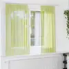 Image de vidaXL Rideaux en voile avec passants 2 pcs vert pomme