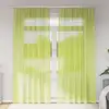 Image de vidaXL Rideaux en voile avec passants 2 pcs vert pomme