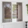 Image de vidaXL Rideaux en voile avec passants 2 pcs marron